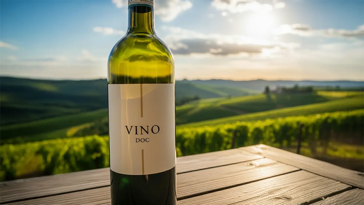 Bottiglia di vino DOC